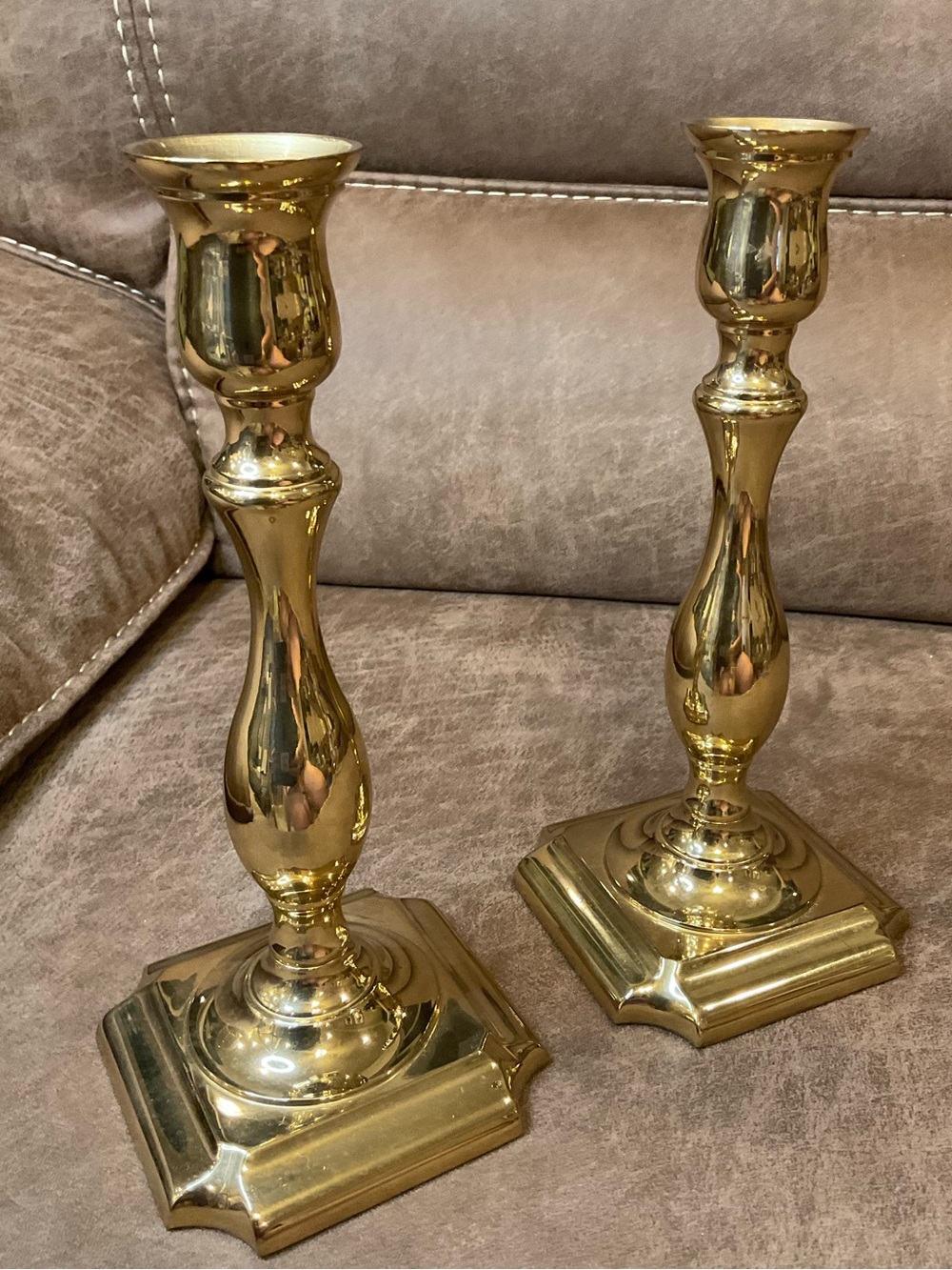 Valsan Vintage Brass Candlesticks
